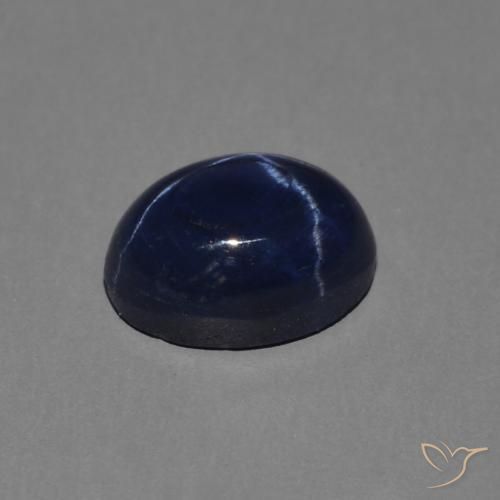 1.52克拉天然星光蓝宝石，椭圆形，不透明