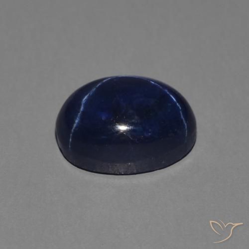 1.64克拉天然星光蓝宝石，椭圆形，不透明