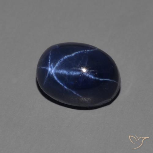 1.77克拉天然星光蓝宝石，椭圆形，不透明