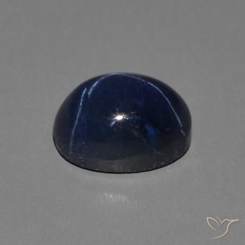 1.77克拉天然星光蓝宝石，椭圆形，不透明