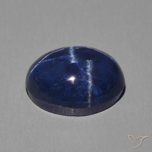 3.06克拉天然星光蓝宝石，椭圆形，不透明