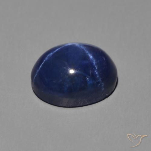 2.50克拉天然星光蓝宝石，椭圆形，不透明