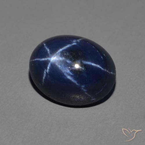 3.60克拉天然星光蓝宝石，椭圆形，不透明