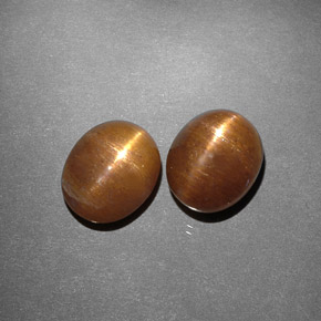 克拉天然星日光石，椭圆形切割，不透明