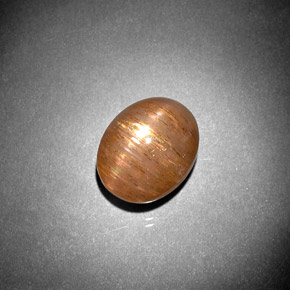 5.57克拉天然星日光石，椭圆形切割，不透明