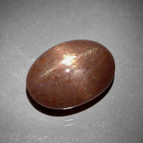 6.85克拉天然星日光石，椭圆形切割，不透明