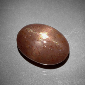 6.85克拉天然星日光石，椭圆形切割，不透明