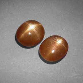 克拉天然星日光石，椭圆形切割，不透明