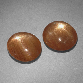 克拉天然星日光石，椭圆形切割，不透明