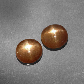 克拉天然星日光石，椭圆形切割，不透明