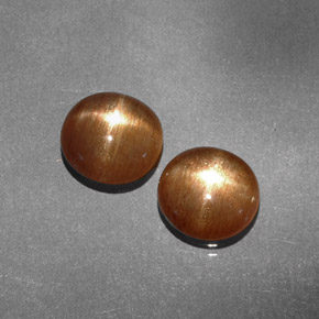 克拉天然星日光石，椭圆形切割，不透明