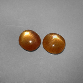 克拉天然星日光石，椭圆形切割，不透明