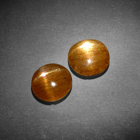 克拉天然星日光石，椭圆形切割，不透明