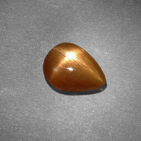 1.25克拉天然星日光石，梨形，不透明