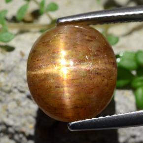 6.17克拉天然星光日光石，椭圆形切割，不透明