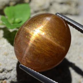 17.89克拉天然星日光石，椭圆形切割，不透明