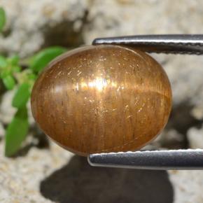 8.35克拉天然星光日光石，椭圆形切割，不透明