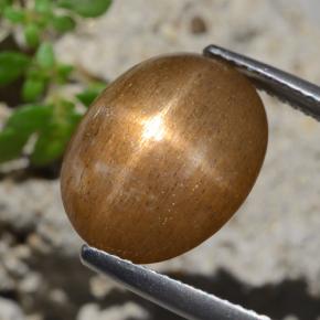 7.47克拉天然星日光石，椭圆形切割，不透明