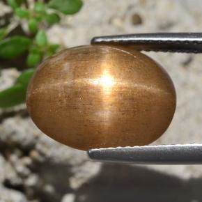 7.47克拉天然星日光石，椭圆形切割，不透明