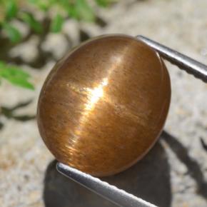 9.02克拉天然星日光石，椭圆形切割，不透明