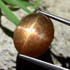 8.75克拉天然星日光石，椭圆形切割，不透明