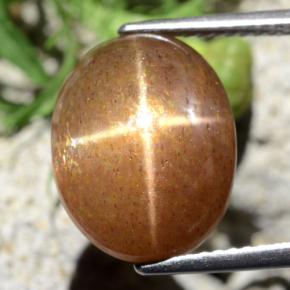 9.10克拉天然星日光石，椭圆形切割，不透明