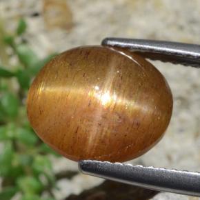 4.53克拉天然星日光石，椭圆形切割，不透明