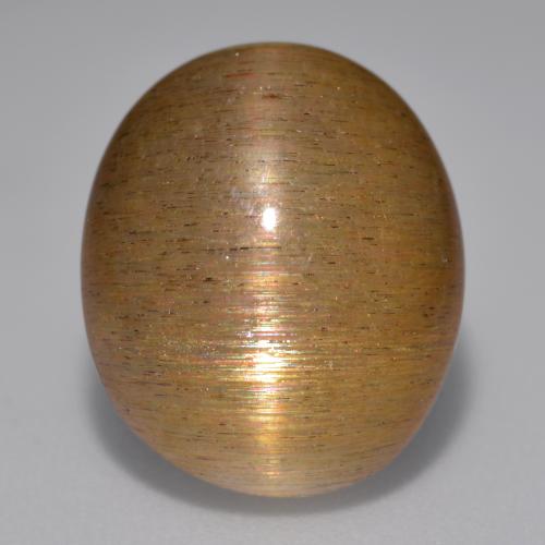 12.02克拉天然星日光石，椭圆形切割，不透明