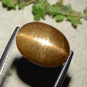 7.67克拉天然星日光石，椭圆形切割，不透明