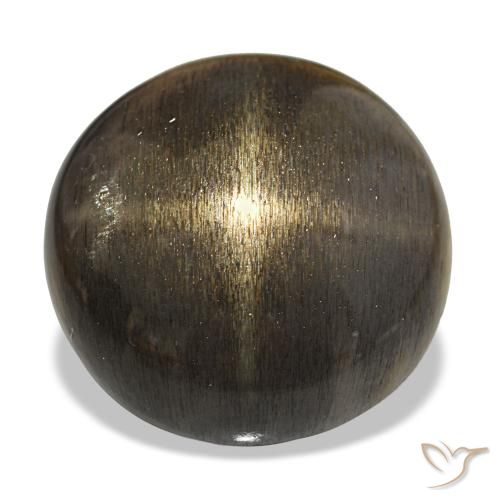 18.38克拉天然星日光石，圆形切割，不透明