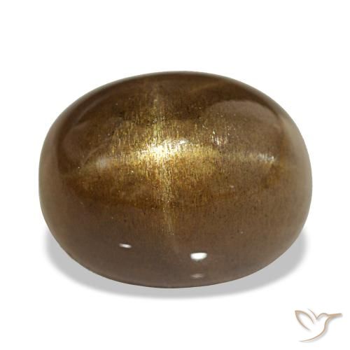 13.45克拉天然星日光石，椭圆形切割，不透明