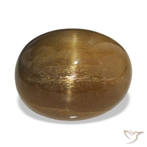 20.70克拉天然星日光石，椭圆形切割，不透明