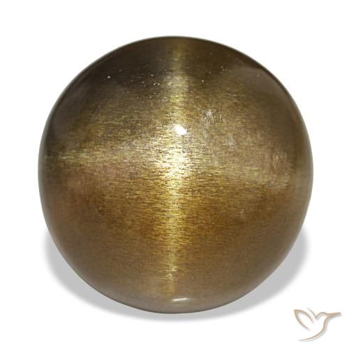 18.17克拉天然星日光石，圆形切割，不透明