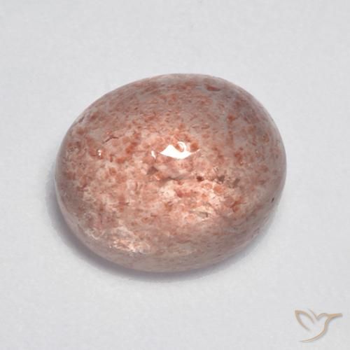 4.29ct 天然 大地粉色 草莓石英, 椭圆形, 半透明