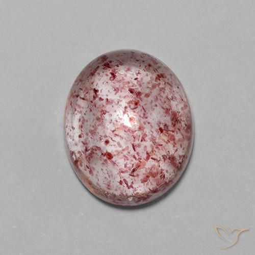 4.23ct 天然 浅紫檀粉 草莓石英, 椭圆形, 透明