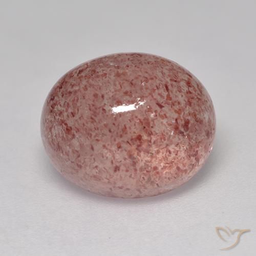 5.29ct 天然 玫瑰粉色 草莓石英, 椭圆形, 半透明