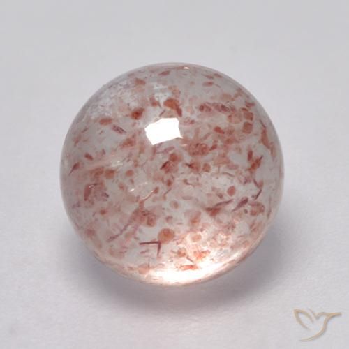 3.06ct 天然 中粉红色 草莓石英, 圆形的, 透明