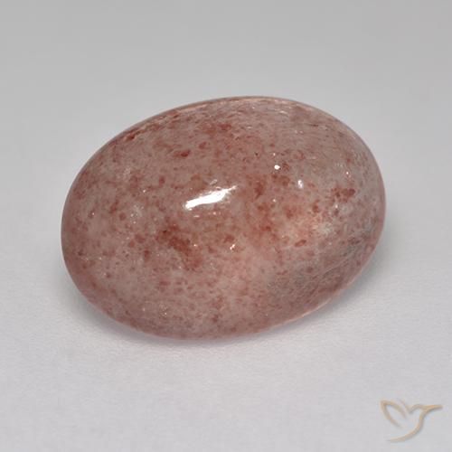 5.05ct 天然 中深粉色 草莓石英, 椭圆形, 半透明