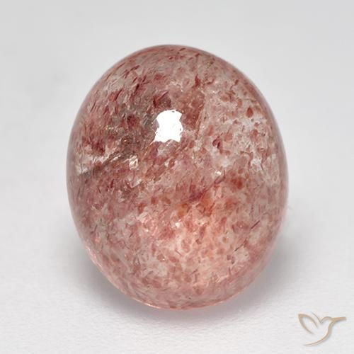 3.85ct 天然 玫瑰粉色 草莓石英, 椭圆形, 半透明
