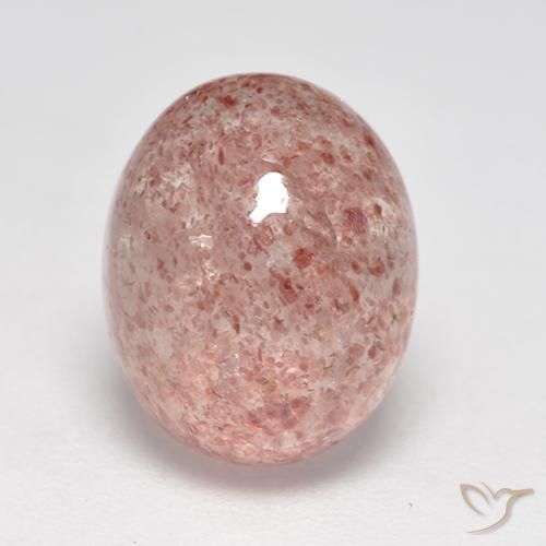 3.90ct 天然 大地粉色 草莓石英, 椭圆形, 半透明