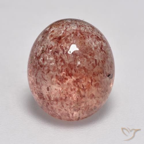 3.82ct 天然 中粉红色 草莓石英, 椭圆形, 半透明