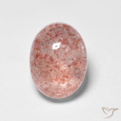 1.83ct 天然 中粉红色 草莓石英, 椭圆形, 半透明