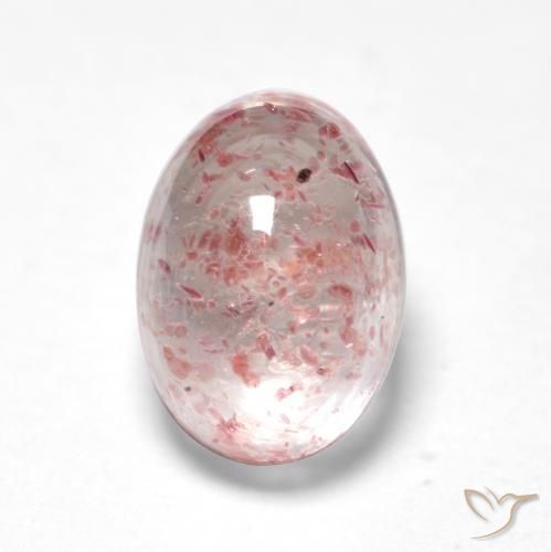 1.21ct 天然 浅粉色 草莓石英, 椭圆形, 透明