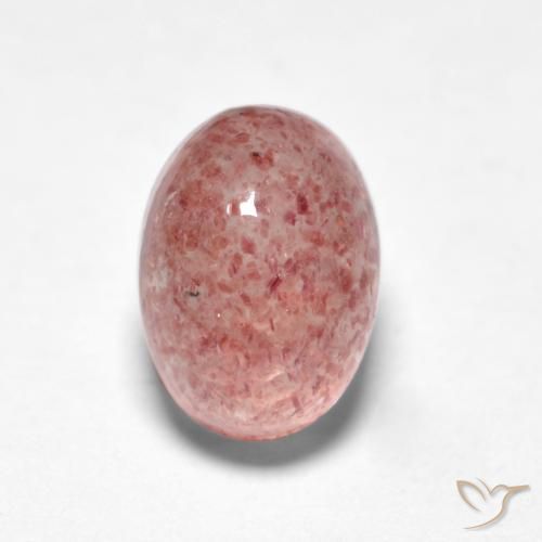 1.19ct 天然 深粉色 草莓石英, 椭圆形, 半透明