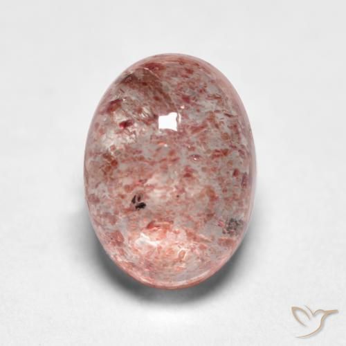 1.16ct 天然 浅粉色 草莓石英, 椭圆形, 半透明