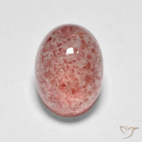 1.82ct 天然 中粉红色 草莓石英, 椭圆形, 半透明