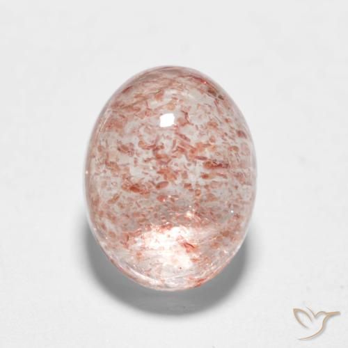 1.88ct 天然 浅粉色 草莓石英, 椭圆形, 半透明