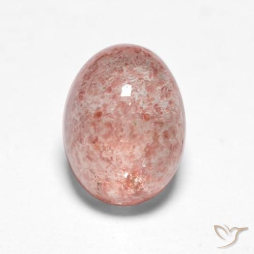 1.53ct 天然 浅粉色 草莓石英, 椭圆形, 半透明