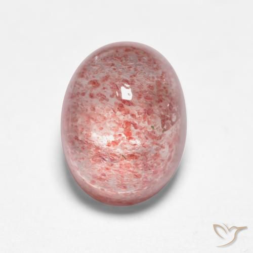 1.91ct 天然 中粉红色 草莓石英, 椭圆形, 半透明