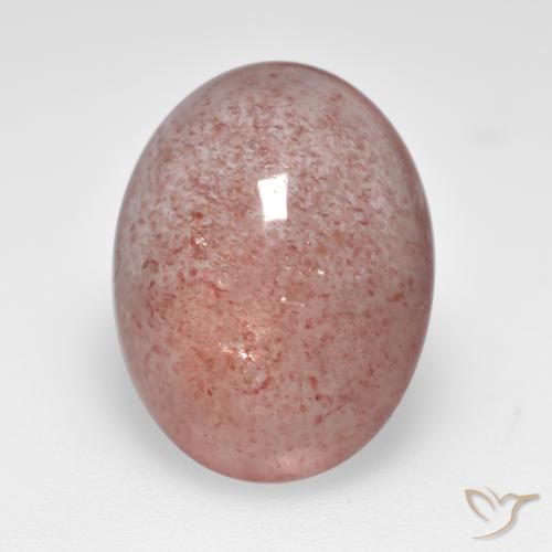 8.33ct 天然 中粉红色 草莓石英, 椭圆形, 半透明
